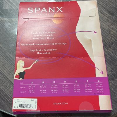 SPANX® By Sara Blakely Sheers Leg Support Size C Black