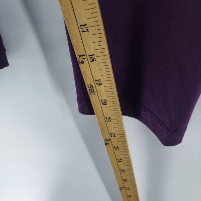 velocity leggings womens size medium purple stretch workout training cropped