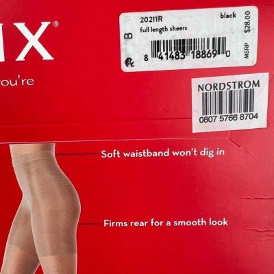 Spanx Firm Believer Sheer Tights Size C Black NEW