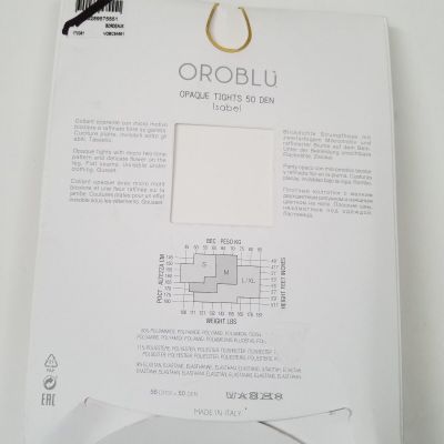 NEW  Oroblu Opaque  Tights 50 Isabel Bordeaux Size M