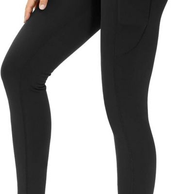 THE GYM PEOPLE Thick High Waist Yoga Pants with Pockets, Tummy Control Workout R