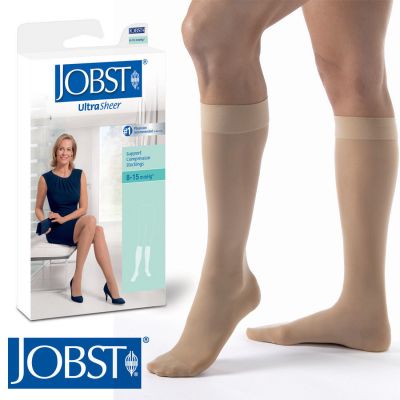Womens Compression UltraSheer Knee High Stockings 8-15 mmhg Therapeutic Supports