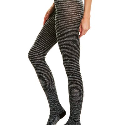MISSONI-BLACK/WHITE PATTERN-WOOL BLEND TIGHTS-BRAND NEW WITH TAGS-SIZE SMALL