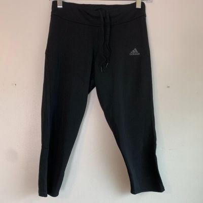 Adidas Climalite Black Cropped Leggings Size Small