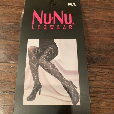 Womens Nu&Nu Fishnet Lace Stockings Tights M/L NEW