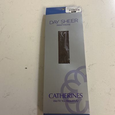 Catherines Coffee Size D Pantyhose Day Sheer Hosiery