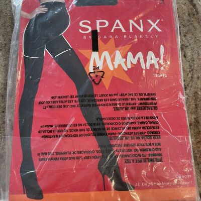 Spanx Tights Maternity Very Black Size B Opaque NEW