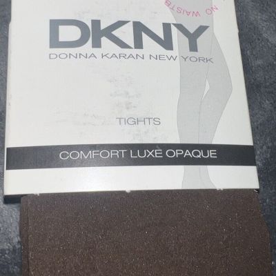 Donna Karan DKNY 0A729 Comfort Luxe Opaque BROWN CONTROL Tights Pantyhose TALL
