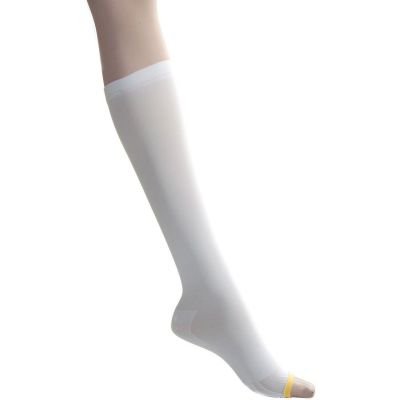 Medline EMS 15mmHg Knee High Anti-Embolism Stockings White Medium Regular Length