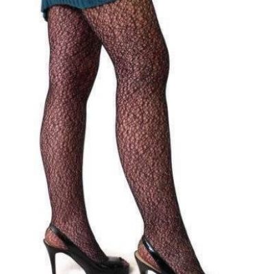 Hue Net Tights ~ Open Fishnet Design  ~ Black ~ M/L Style #11776 ~ New With Tag