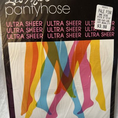 Lis-Mar Ultra Sheer Nylon Pantyhose Pastel Pink One Size USA NEW Fairy Kei
