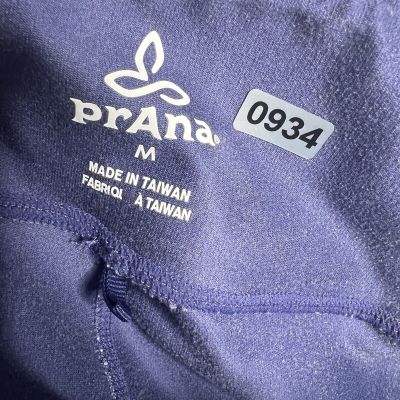 Womens Prana Leggings Purple Yoga Workout Pants Size Medium (28W-32Wx28L)