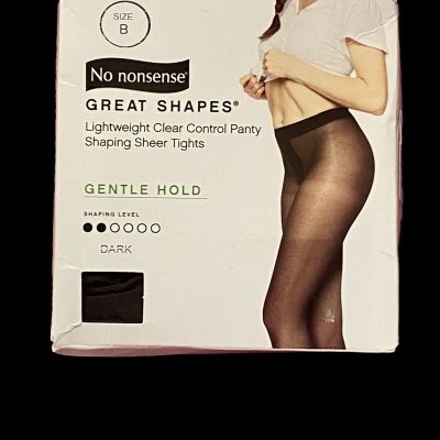 No Nonsense Great Shapes Lightweight Control Shaping Sheer Gentle Hold B Dark
