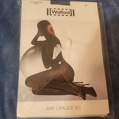 Wolford Mat Opaque 80 Tights Black (Brand New) size M