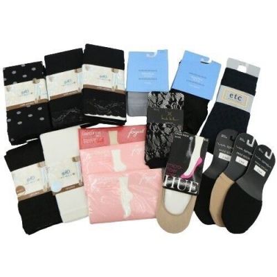 Bundle All Brand New Tights Trouser Socks Mule Socks Reseller Lot M L
