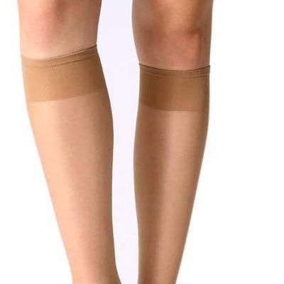 12 Pairs Lady'S Sheer Knee High Stockings for Women