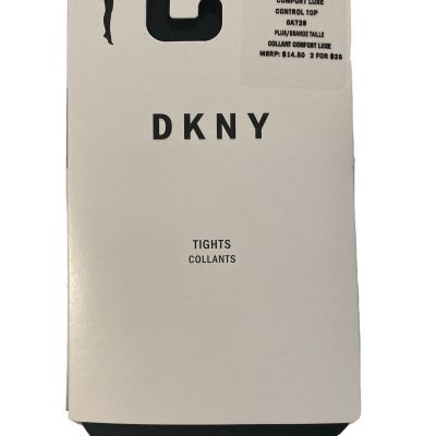 DKNY Comfort Luxe Opaque Tight Control Top Size Plus 2 Pack 2 Pairs