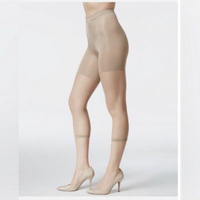 SPANX New Footless Body Shaping Medium Control Pantyhose Size B Nude 1.