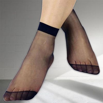 10 Pairs Casual Socks Sexy Elastic Elastic Summer Stockings Clear