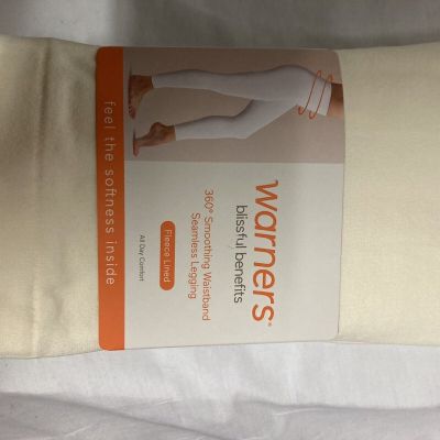 Warner's Blissful Benefits Womens Leggings Size 2X/3X Beige NEW