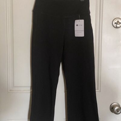 AFITNE Women's Capri Yoga Pants Bootleg Black size S