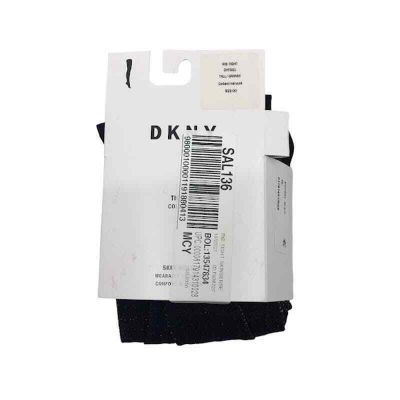DKNY Hosiery Rib Tights Tall Skin-Sense Wearable Comfort Black DYF001