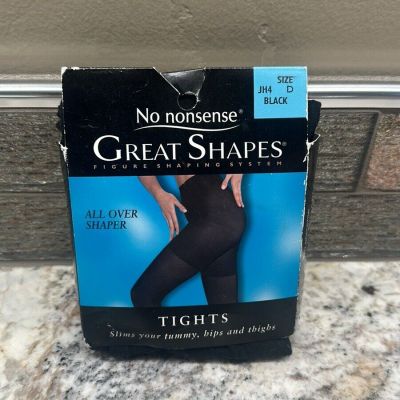 No Nonsense Womens Great Shapes All Over Shaper Shaping Tights Black D JH4