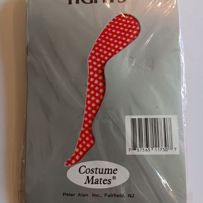 Costume Mates Red Fish Net Tights 100perc Stretch Nylon One Size Fits Most