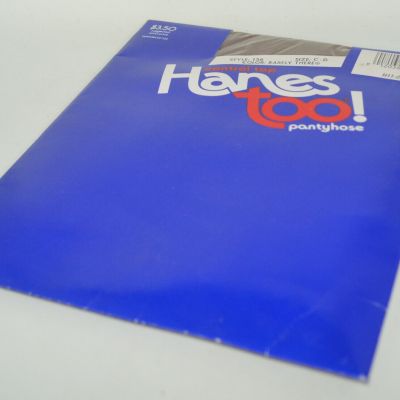 Vintage Hanes Too Pantyhose Control Top Style 136 Barely There Size CD 1986