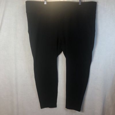 Torrid Size 4R Black Knit Pull-on Pants Leggings Heavier Weight Ankle