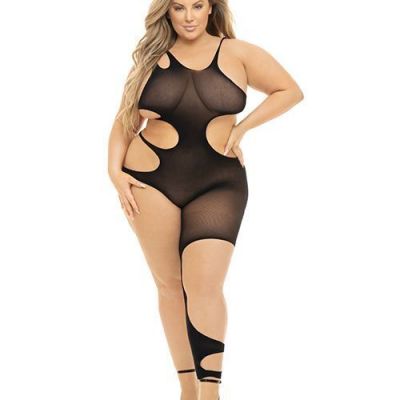 PINK LIPSTICK SHOW YOU HOW CUT OUT BODYSTOCKING QUEEN SIZE