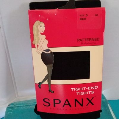 Spanx Body-shaping Tight-End Tights Black Size D Patterned Slimming
