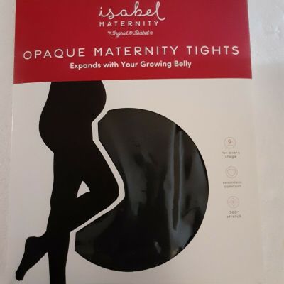 S/M Black Opaque Tights Isabel Maternity Ingrid & Isabel