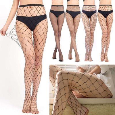 Women Sexy Fishnet Tights Stockings Black Patterned Fish Net Socks Pantyhose