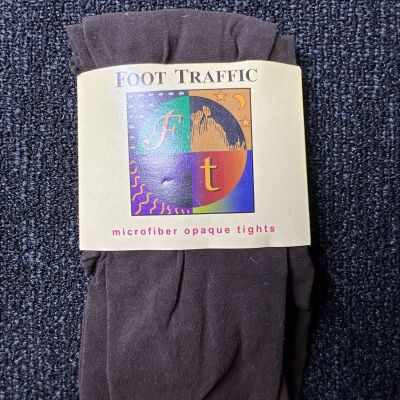 Foot Traffic New Microfiber Opaque Tights One Si3 Brown