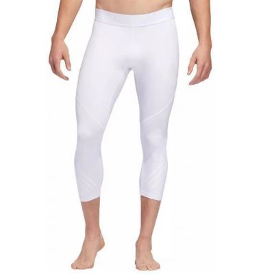 Adidas Men's Alphaskin Tights Sport Compression Pants White (Size: 2XL) DZ8439