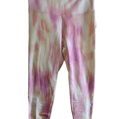 NWT Old Navy Active Go Dry Pastel Pink High Rise Workout Leggings Women's Size M