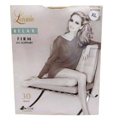 LEVANTE Relax Firm Leg Support Pantyhose Size XL ANTHRACITE  Made in Italy