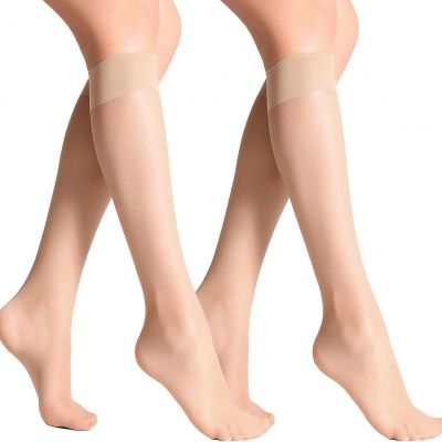 12 Pairs Sheer Knee High Stockings Daily Pantyhose Hosiery for Women