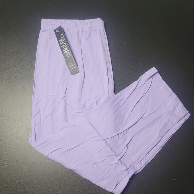 Leggings Depot Plus Size Cotton Women's Ultra Soft Solid Capri Leggings Lavender