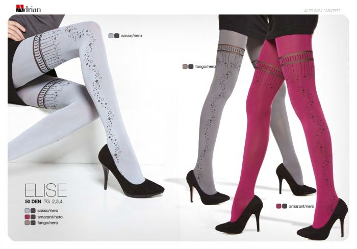 Adrian Elise Tights 50 Denier Thickness, AW1415 | Pantyhose Library