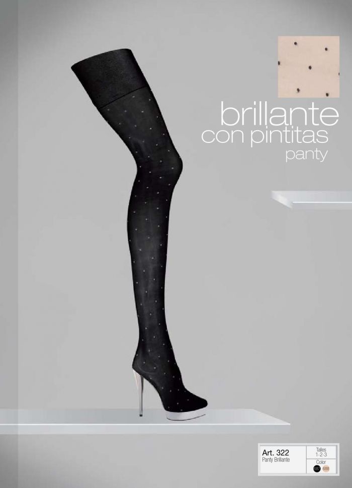 Aretha Mujer Panty Brillante Con Pintitas  Winter 2014 | Pantyhose Library