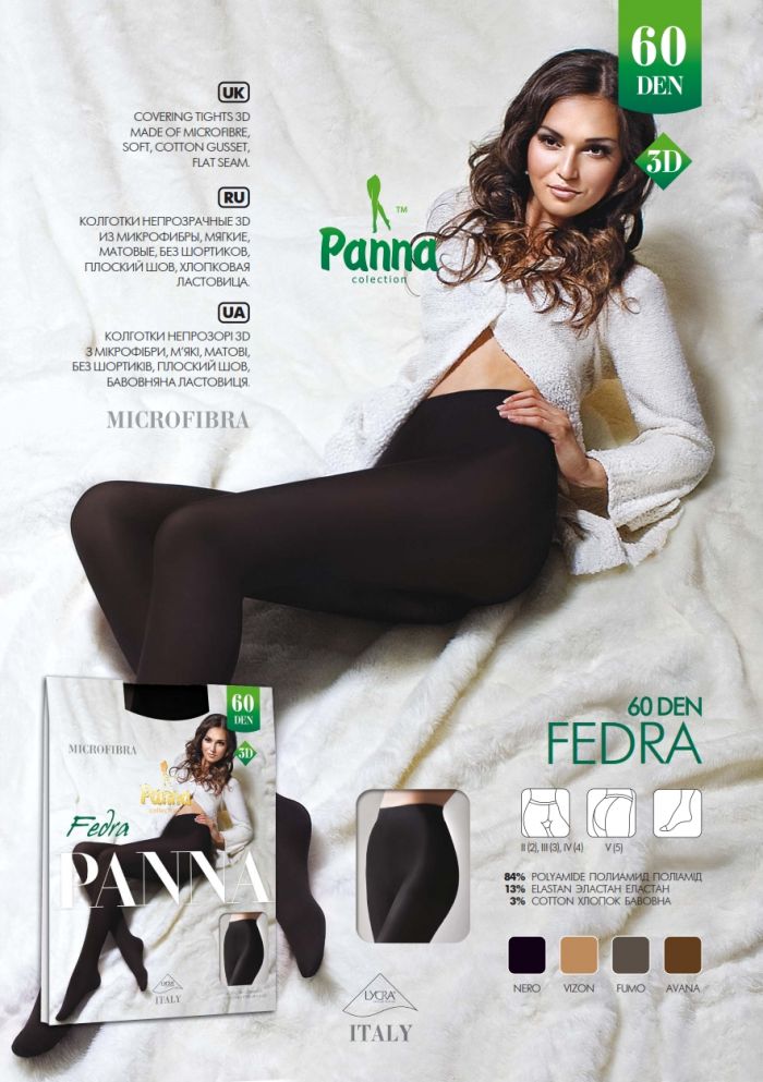 Panna Fedra 60 Denier Thickness, Catalog 2015 | Pantyhose Library