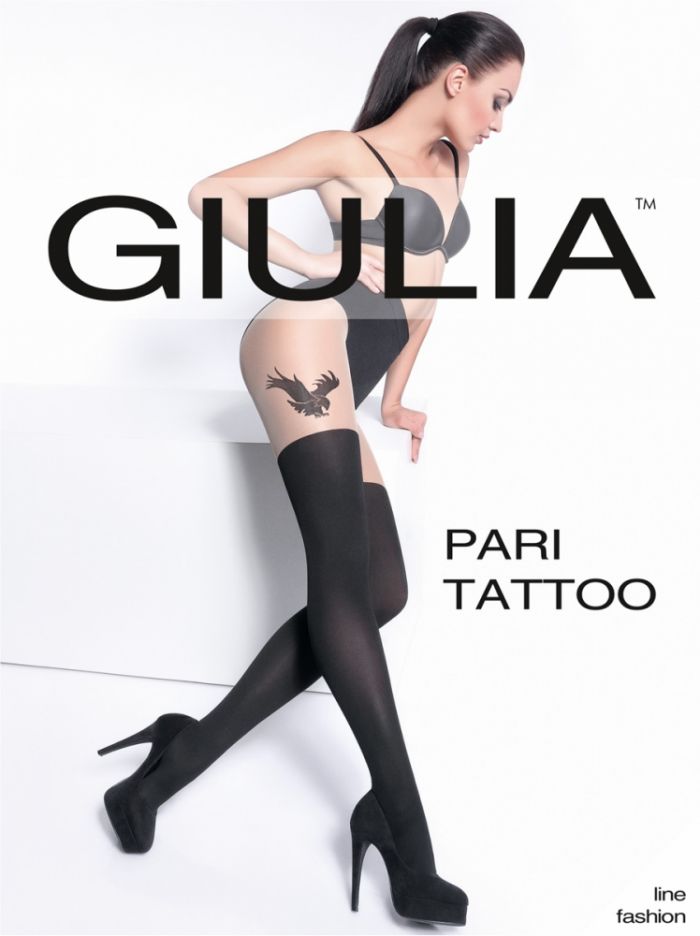 Giulia Pari Tatoo Model3 Tights Eagle 60 Denier Thickness, Fantasy special collection | Pantyhose Library