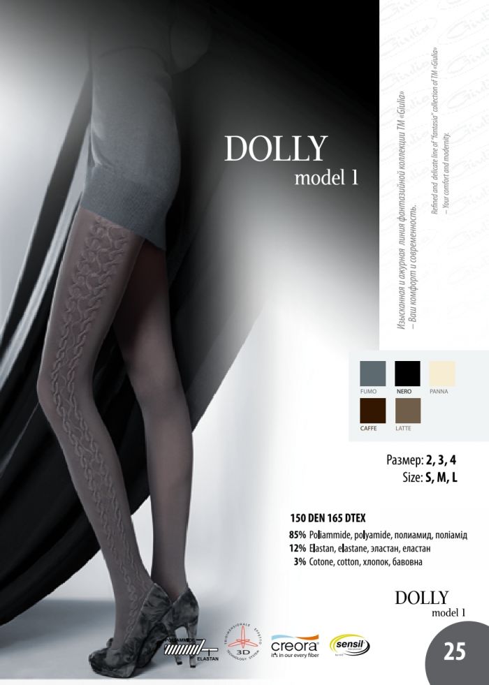 Giulia Dolly Model 1 150 Denier Thickness, FW 2012 13 | Pantyhose Library
