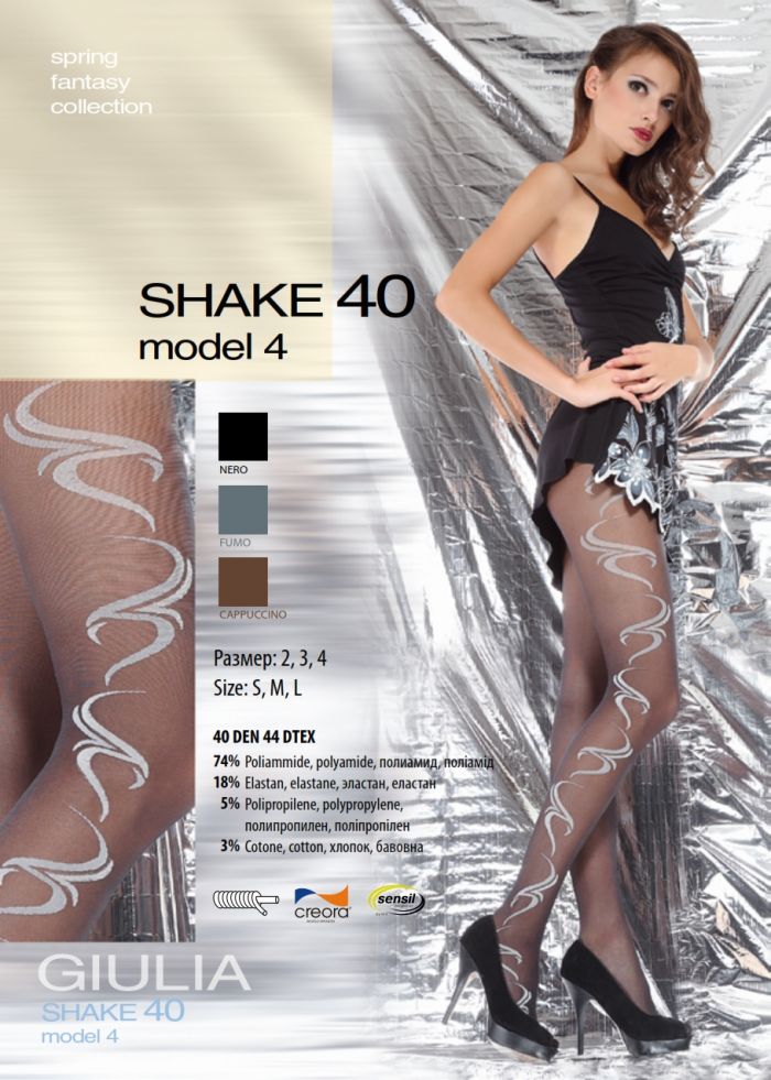 Giulia Shake 40 Model 4 40 Denier Thickness, SS Fantasy 2013 | Pantyhose Library