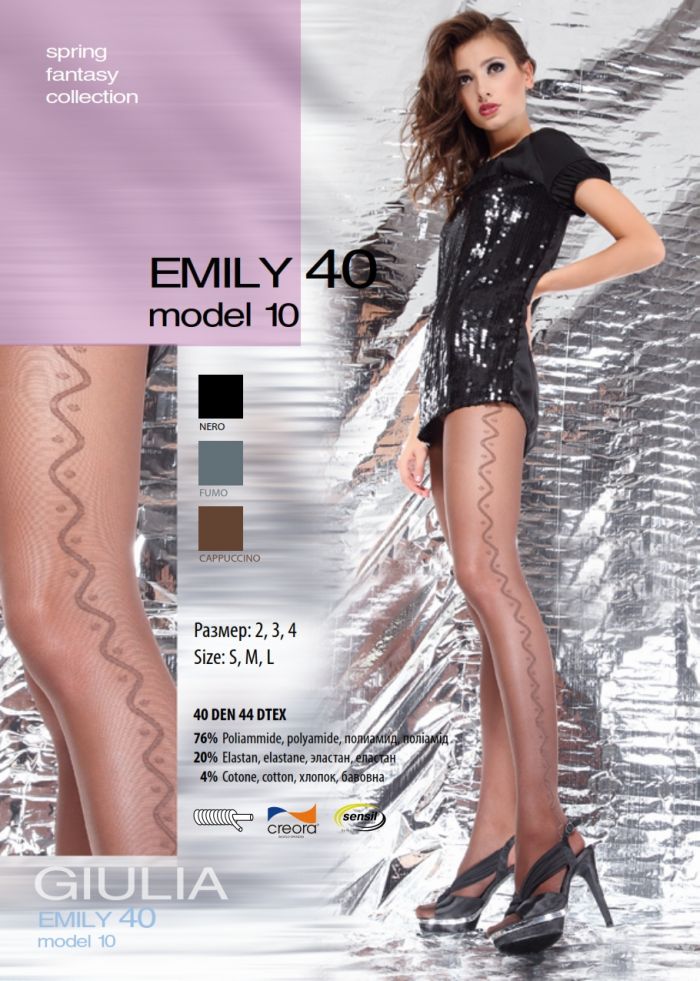 Giulia Emily 40 Model 10 41 Denier Thickness, SS Fantasy 2013 | Pantyhose Library