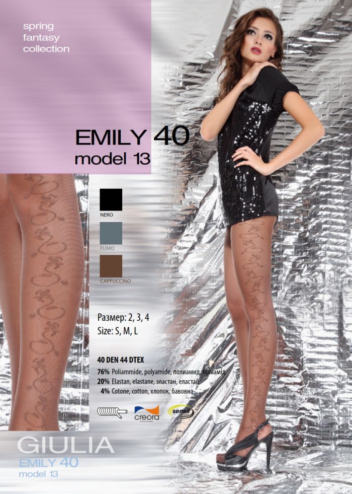 Giulia Emily 40 Model 13 40 Denier Thickness, SS Fantasy 2013 | Pantyhose Library