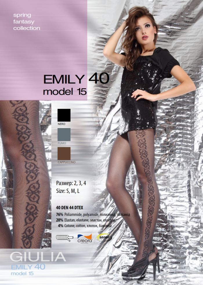 Giulia Emily 40 Model 15 40 Denier Thickness, SS Fantasy 2013 | Pantyhose Library