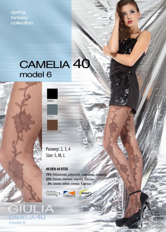Giulia Camelia 40 Model 6 40 Denier Thickness, SS Fantasy 2013 | Pantyhose Library